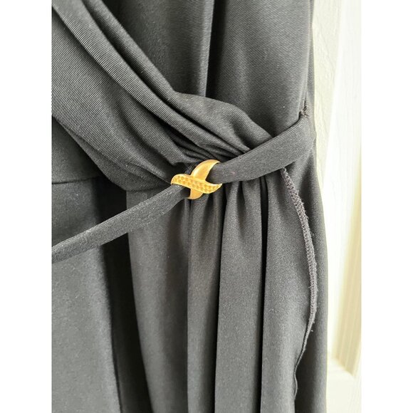 Vintage 1950s " Roxanne Bra Sized" Black Adjustable Straps One-Piece Swimsuit At - Picture 3 of 9